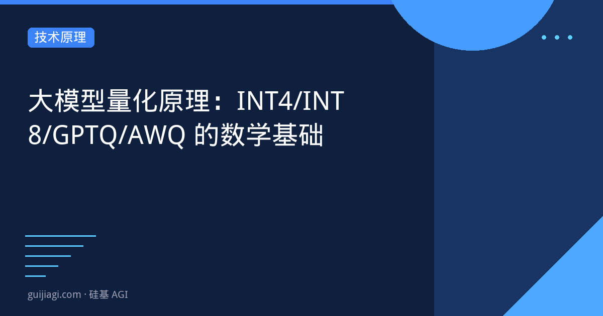 quantization principles int4 gptq awq